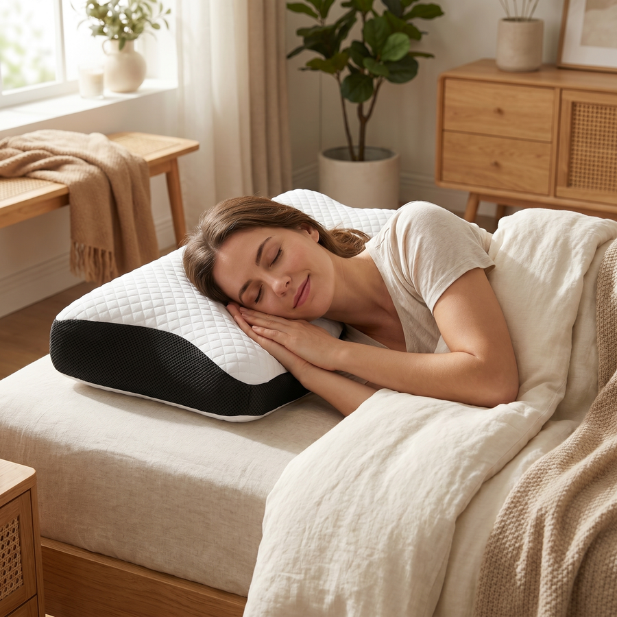 Pillow Dreams – Ergonomisches Nackenkissen aus Memory-Schaum
